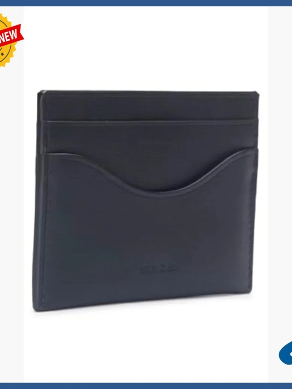 Leather Card Holder Wallet with 4 Slots Magnetic Closure